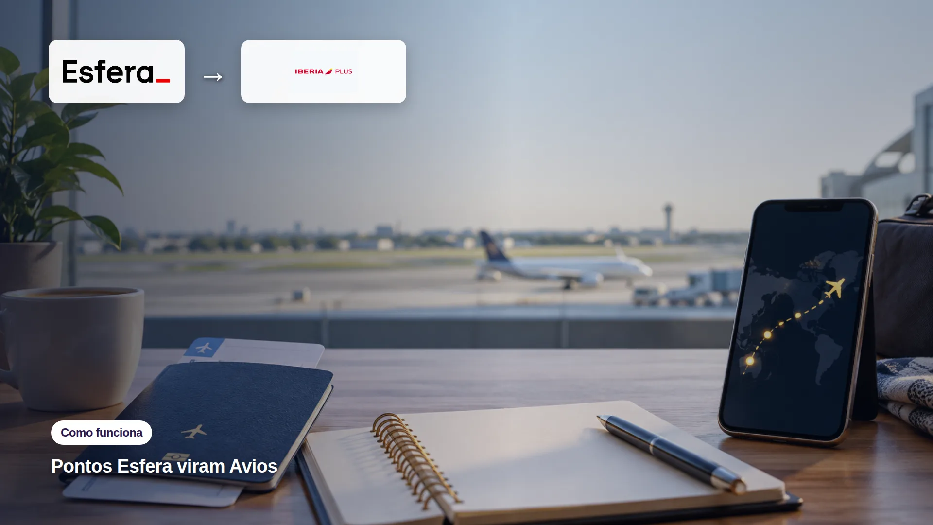 Transferência de pontos Esfera para Avios no Iberia Club